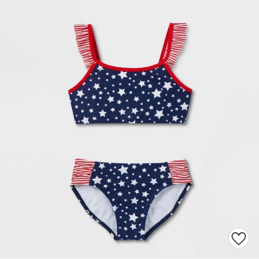 cat and jack 4th of july bathing suit